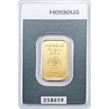 Goldbarren 10 Gramm Heraeus