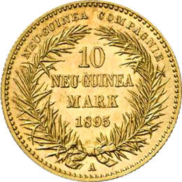 10 Mark Deutsche Kolonien Neu Guinea 1895