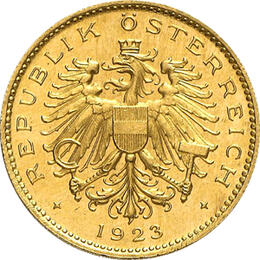 20 Kronen Österreich Goldmünze 1923