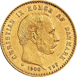 10 Kronen Dänemark Christian IX 1873-1931