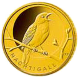 20 Euro Goldmünze Nachtigall 2016 Heimische Vögel