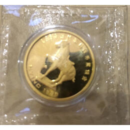 China Panda Goldmünze Nying 1/4 Unze 1989 proof