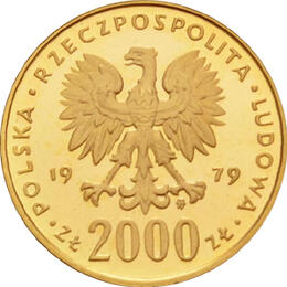 Polen 2000 Zloty Goldmünze 1945-1989