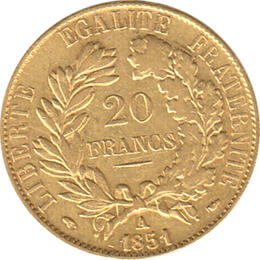 20 Franc Frankreich Ceres 1848-1852