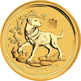 Lunar II Hund 1/4 Unze 2018