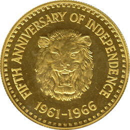 Sierra Leone 1/4 Golde 1966 Anniversary of Independence