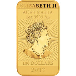 Dragon Rectangle Goldbarren 2019