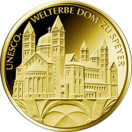 100 Euro Goldmünze 2019 UNESCO Weltkulturerbe Dom zu Speyer