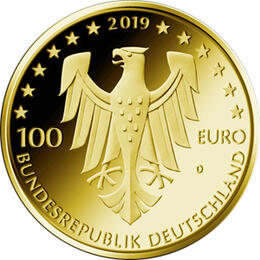 100 Euro Goldmünze 2019 UNESCO Weltkulturerbe Dom zu Speyer