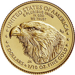 American Eagle 1/10 Unze neues Motiv