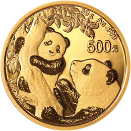 China Panda 2021 Goldpanda 500 Yuan