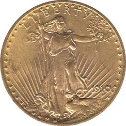 American Double Eagle Saint Gaudens 1910