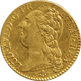 Double Louis D'or Goldmünze 1787 LOUIS XVI