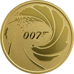 1 Unze 007 James Bond Goldmünze 2020 Tuvalu