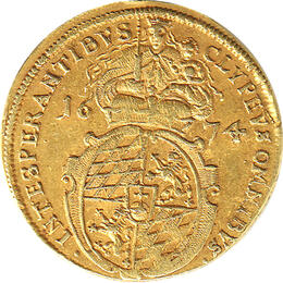 Bayern Gold Gulden 1674 Ferdinand Maria