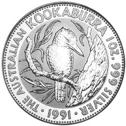 Kookaburra 1 Unze 1991