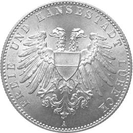 Jaeger 80 Lübeck 2 Mark kleines Wappen 1901
