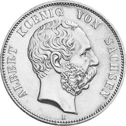 Jaeger 122 Sachsen 5 Mark Albert 1875-1889