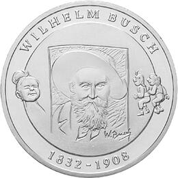 10 Euro Silber Gedenkmünze ST 2007 Wilhelm Busch