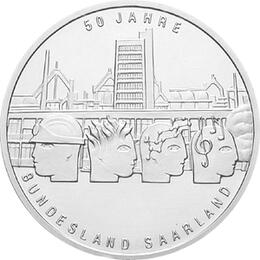 10 Euro Silber Gedenkmünze PP 2007 Saarland