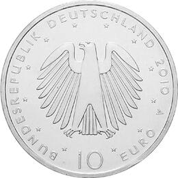 10 Euro Silber Gedenkmünze PP 2010 Deutsche Einheit