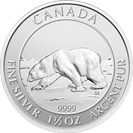 1,5 Unzen Silber Polar Serie Bear 2013 Kanada Royal Mint