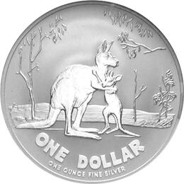 1 Unze Silber Känguru 2007 Australien Roayal Mint 1 Dollar