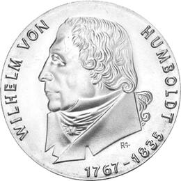 DDR 1967 20 Mark Silber Gedenkmünze Wilhelm Humboldt