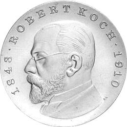 DDR 1968 5 Mark Gedenkmünze Robert Koch