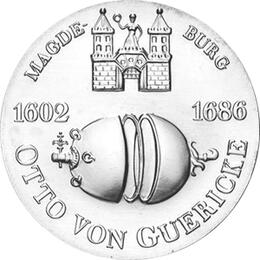 DDR 1977 10 Mark Silber Gedenkmünze Otto Guericke
