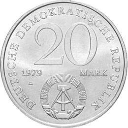 DDR 1979 20 Mark Gedenkmünze 30 Jahre DDR