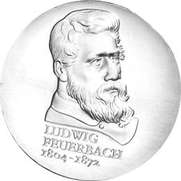 DDR 1979 10 Mark Silber Gedenkmünze Ludwig Feuerbach