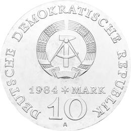 DDR 1984 10 Mark Silber Gedenkmünze Alfred Brehm