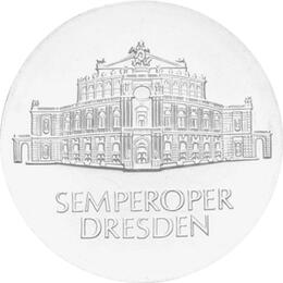 DDR 1985 10 Mark Silber Gedenkmünze Semper Oper