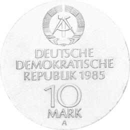 DDR 1985 10 Mark Silber Gedenkmünze Semper Oper