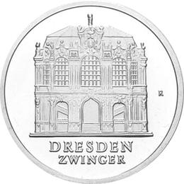 DDR 1985 5 Mark Gedenkmünze Wallpavilion Dresden