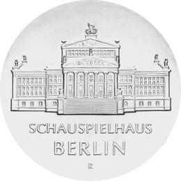 DDR 1987 10 Mark Silber Gedenkmünze Schauspielhaus Berlin