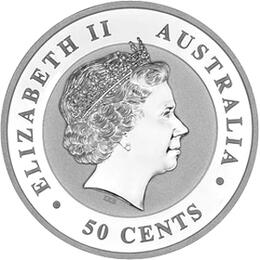 Lunar I Silbermünze Australien Drache 1/2 Unzen 2000 Perth Mint
