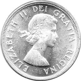 Canada Silber Gedenkmünze 1 Dollar Quebec 1964