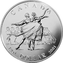 Canada Silber Gedenkmünze 1 Dollar Nationalbellett 2001