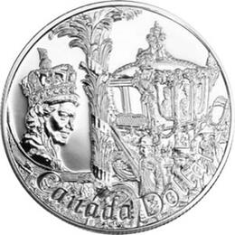 Canada Silber Gedenkmünze 1 Dollar Krönungsjubiläum 2002