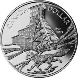 Canada Silber Gedenkmünze 1 Dollar Silbermine 2003