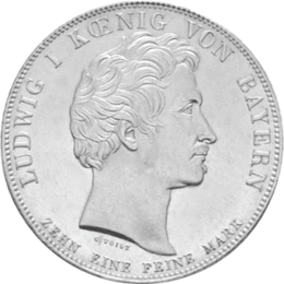 Altdeutschland Bayern Ludwig Geschichtsdoppeltaler 1846