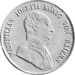 Altdeutschland Bayern Maximilian Ioseph Konventionstaler 1822-1825