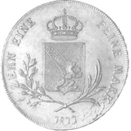 Altdeutschland Baden Konventionstaler Carl Friedrich 1809-1811