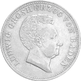 Altdeutschland Baden Ludwig Gulden 1826