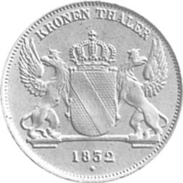 Altdeutschland Baden Leopold Kronentaler 1832