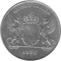 Altdeutschland Baden Leopold Kronentaler 1836