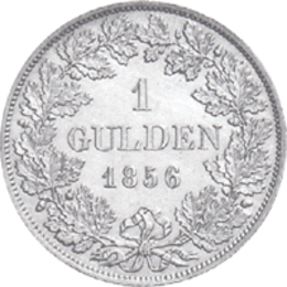 Altdeutschland Baden Friedrich Gulden 1856