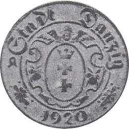 Freie Stadt Danzig 10 Pfennig 1920